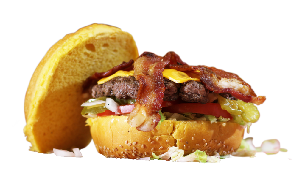 Hippo Burgers bacon cheeseburger